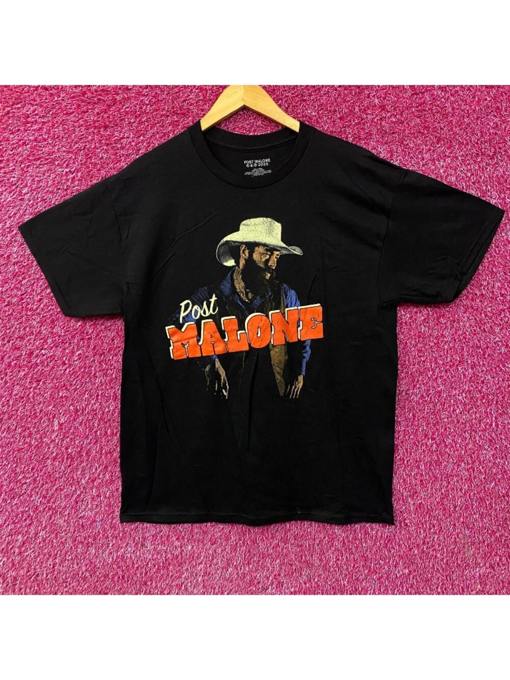 Post Malone Cowboy F-1 Trillion Album Country T-Shirt Large